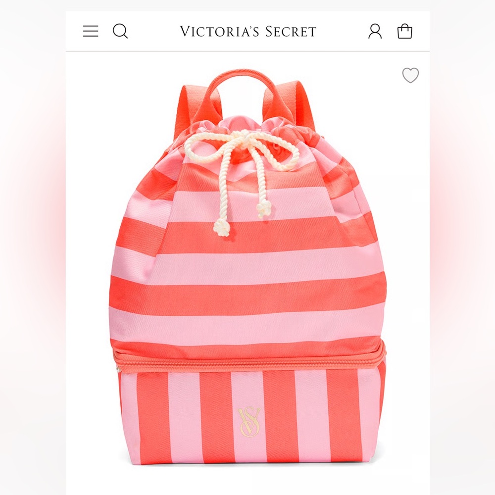 Victoria's Secret Pink and Red Backpack  Beach Cooler